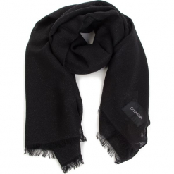Szal CALVIN KLEIN - Sparkling Scarf K60K604908 Black 001. Czarne szaliki męskie Calvin Klein, z materiału. Za 279,00 zł.