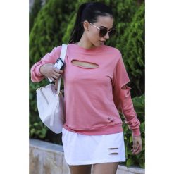 Bluzka damska JORDANA PINK. Różowe bluzki sportowe damskie Bluzka damska JORDANA PINK, s, bez wzorów, bez kołnierzyka, bez rękawów, bez kaptura. W wyprzedaży za 59,00 zł.