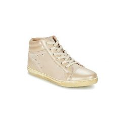Buty Dziecko Kickers MALIGNE. Brązowe trampki dziewczęce Kickers, bez wzorów, bez zapięcia. Za 164,50 zł.