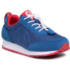 Sneakersy REIMA - Elege 569427 6500. Niebieskie trampki chłopięce Reima, bez wzorów, ze skóry ekologicznej, na sznurówki. W wyprzedaży za 199,00 zł.