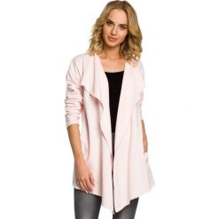 SYLVIA Narzutka - bluza z dzianiny dresowej z długim rękawem - pudrowa. Szare bluzy damskie marki Moe, s, z dzianiny, z długim rękawem, długie. Za 109,90 zł.