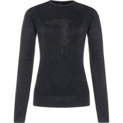 Sweter Trussardi Jeans 56M00216. Czarne swetry damskie Trussardi Jeans, s, bez wzorów, z elastanu, klasyczne, bez rękawów, bez kaptura. W wyprzedaży za 279,00 zł.