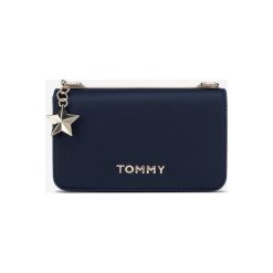 Tommy Hilfiger Cross body bag Niebieski. Niebieskie torebki klasyczne damskie TOMMY HILFIGER, w paski, z materiału, bez dodatków. Za 654,95 zł.