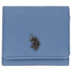 U.S. POLO ASSN. portfel damski Portsmouth jasnoniebieski. Niebieskie portfele damskie U.S. Polo Assn., bez wzorów. Za 209,00 zł.