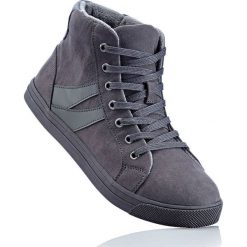 Wysokie sneakersy bonprix ciemnoszary. Szare buty sportowe damskie bonprix, bez wzorów, sportowe. Za 74,99 zł.