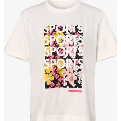Marc Cain Sports - T-shirt damski, biały. Białe t-shirty damskie Marc Cain Sports, z nadrukiem, bez kołnierzyka. Za 579,95 zł.