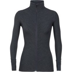 Icebreaker Bluza Wmns Descender Ls Zip, Jet Hthr/Prism, S. Czarne bluzy sportowe damskie marki Icebreaker, na zimę, s, bez wzorów, bez rękawów, bez kaptura. W wyprzedaży za 569,00 zł.