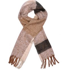 Szalik damski. Brązowe kominy damskie Top Secret, z dzianiny. W wyprzedaży za 24,99 zł.