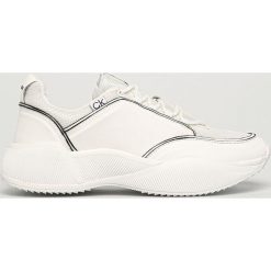 Calvin Klein - Buty. Czarne buty sportowe damskie Calvin Klein, bez wzorów, ze skóry, sportowe. Za 679,90 zł.
