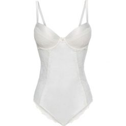 Body bonprix ecru. Białe body damskie bonprix, w koronkowe wzory, z koronki. Za 49,99 zł.