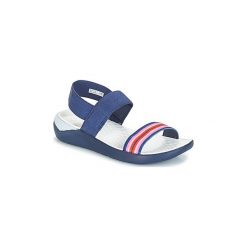 Sandały Crocs LITERIDE SANDAL W. Niebieskie klapki damskie Crocs. W wyprzedaży za 159,20 zł.