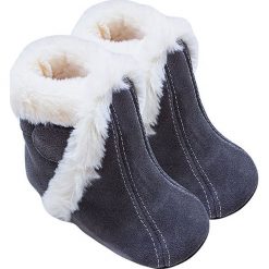 Buciki niemowlęce: Skórzane buty niemowlęce „Bootz” w kolorze szarym