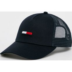 Tommy Jeans - Czapka. Szare czapki męskie Tommy Jeans, bez wzorów, z bawełny. W wyprzedaży za 119,90 zł.