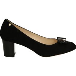 Czółenka - 4185118 ZP NE. Czarne buty ślubne damskie Venezia, ze skóry. Za 159,00 zł.