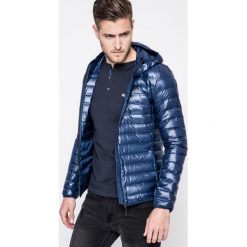 Adidas Performance - Kurtka puchowa. Niebieskie płaszcze męskie adidas Performance, s, bez wzorów, z poliesteru, krótkie, z kapturem. W wyprzedaży za 319,90 zł.