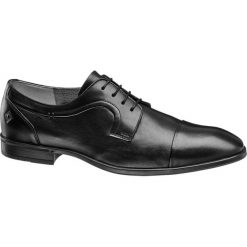 Buty wizytowe męskie: eleganckie buty męskie AM SHOE czarne