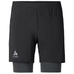 Bermudy męskie: Odlo Spodenki Shorts KANON czarne r. M (347622)