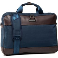 Torba na laptopa GINO ROSSI - BGM-S-054-95-03 Cobal Blue. Niebieskie torby męskie skórzane Gino Rossi, bez wzorów, z materiału. Za 259,99 zł.