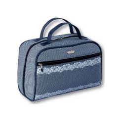 TOP CHOICE Kosmetyczka damska HONEYCOMB (94507) 1szt. Szare topy damskie marki TOP CHOICE, bez wzorów, bez kołnierzyka. Za 28,40 zł.