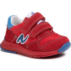 Sneakersy NATURINO - Sammy 0012014900.01.1H02 M Rosso/Azzurro. Czerwone trampki chłopięce Naturino, bez wzorów, ze skóry, na rzepy. W wyprzedaży za 229,00 zł.