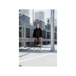 Black mesh dress. Czarne sukienki damskie marki Rest_factory, s, z aplikacjami, z meshu, sportowe, bez kołnierzyka, z długim rękawem, długie, midi, dopasowane. Za 129,00 zł.