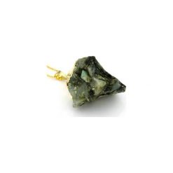 Colare Raw Szmaragd złoto. Zielone naszyjniki damskie Brazi druse jewelry, z szmaragdem, srebrne. Za 170,00 zł.