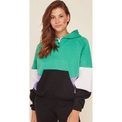 Undiz - Bluza Offliniz. Zielone bluzy damskie Undiz, s, bez wzorów, z bawełny, bez rękawów, z kapturem. W wyprzedaży za 69,90 zł.