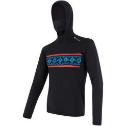 Sensor Bluza Męska Z Kapturem Thermo Czarna Ze Wzorem Xxl. Czarne bluzy męskie z nadrukiem marki Sensor, xxl. Za 195,00 zł.