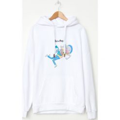 Bluza z kapturem Rick and Morty - Biały. Białe bluzy męskie House, s, bez wzorów, z kapturem, bez rękawów, z kapturem. Za 129,99 zł.