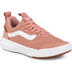 Sneakersy VANS - Ultrarange Rapidw VN0A3MVU1UL1 Rose Dawn/True White. Różowe półbuty damskie Vans, na co dzień, bez wzorów, z tworzywa sztucznego, bez obcasa, na płaskiej podeszwie, bez zapięcia. Za 429,00 zł.