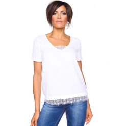 T-shirty damskie: Koszulka „Nadine” w kolorze białym