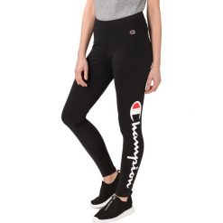 Champion Legginsy Czarny. Czarne spodnie damskie Champion, m, z elastanu. Za 175,95 zł.