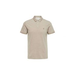 Koszulki polo z krótkim rękawem Selected 16065598 TWIST. Brązowe koszulki męskie Selected, s, bez wzorów, z krótkim rękawem. Za 92,18 zł.