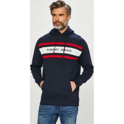 Tommy Jeans - Bluza. Czarne bluzy męskie Tommy Jeans, l, z bawełny, z kapturem. Za 449,90 zł.