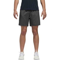 SPODENKI DO BIEGANIA OWN THE RUN (S 7"). Szare spodenki sportowe męskie Adidas, s, bez wzorów, z poliesteru, do biegania, climacool (adidas). W wyprzedaży za 89,99 zł.