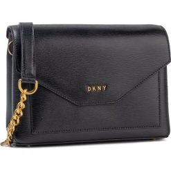 Torebka DKNY - Alexa Flp Cbody Sutt R93E3D61 Blk/Gold BGD. Czarne listonoszki damskie DKNY, bez wzorów, ze skóry, bez dodatków. Za 979,00 zł.