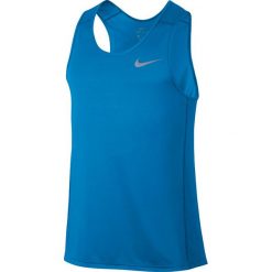 Koszulka do biegania męska NIKE DRI-FIT MILER TANK / 833589-482. Koszulki sportowe męskie Nike, m, bez wzorów, bez kołnierzyka, bez rękawów, do biegania, dri-fit (nike). Za 62,99 zł.