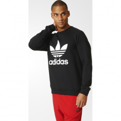 Bejsbolówki męskie: Bluza adidas Trefoil Crew Sweatshirt (AY7791)