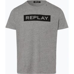 Replay - T-shirt męski, szary. Szare t-shirty męskie marki Replay, m, z nadrukiem, z bawełny, bez kołnierzyka. Za 129,95 zł.