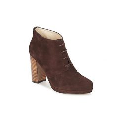 Botki Betty London PANAY. Pomarańczowe botki damskie Betty London, bez obcasa, bez zapięcia. Za 579,00 zł.