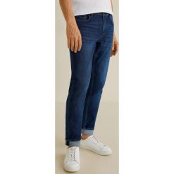 Mango Man - Jeansy Jan5. Zielone jeansy męskie Mango Man, z aplikacjami. Za 139,90 zł.