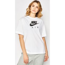T-Shirt NIKE Nsw Air Top CJ3105. Białe topy damskie Nike, l, bez wzorów, z bawełny, polo. Za 149,00 zł.
