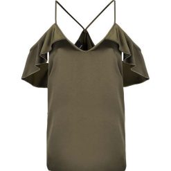 Pinko Bluzka "Elizabeth Top". Bluzki damskie Pinko, bez wzorów, z satyny, bez kołnierzyka, bez rękawów. Za 299,00 zł.