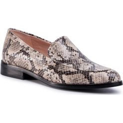 Lordsy CLARKS - Bizzy Dawn 261468164 Taupe Snake. Pomarańczowe półbuty damskie Clarks, bez wzorów, ze skóry ekologicznej, bez obcasa, na obcasie, bez zapięcia. W wyprzedaży za 239,00 zł.