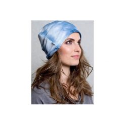 Czapki zimowe damskie: DRESOWA CZAPKA BEANIE BLUE TIE DYE