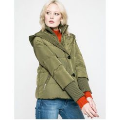 Tommy Hilfiger - Kurtka puchowa. Zielone kurtki damskie TOMMY HILFIGER, s, bez wzorów, z elastanu, krótkie. W wyprzedaży za 699,90 zł.