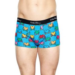 Happy Socks - Bokserki Keith Haring Running Hearts. Różowe bokserki męskie marki Happy Socks, z bawełny. W wyprzedaży za 69,90 zł.
