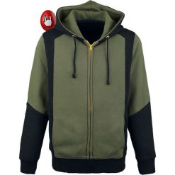 The Legend Of Zelda Green Triforce Bluza z kapturem rozpinana czarny/zielony. Czarne bluzy męskie rozpinane marki The Legend Of Zelda, m, z aplikacjami, z kapturem. Za 199,90 zł.