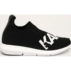 Karl Lagerfeld - Buty. Czarne buty sportowe damskie KARL LAGERFELD, bez wzorów, ze skóry, sportowe. W wyprzedaży za 579,90 zł.