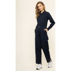 Kombinezon Tommy Jeans Tjw Jumpsuit DW0DW07687. Niebieskie kombinezony damskie Tommy Jeans, xs, bez wzorów, z elastanu, bez kołnierzyka, bez rękawów. W wyprzedaży za 419,00 zł.